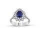 1.51 Karat F Renk Pırlantalı Safir Yüzük