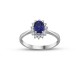 1.18 Karat F Renk Pırlantalı Safir Yüzük