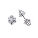 0.15 Karat F Renk Tektaş Pırlanta Küpe