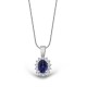 Pırlantalı Safir Set