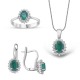 Pırlantalı Zümrüt Set
