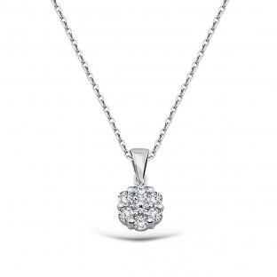 0.24 Karat F Renk Coronet Pırlanta Kolye