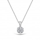 0.24 Karat F Renk Coronet Pırlanta Kolye
