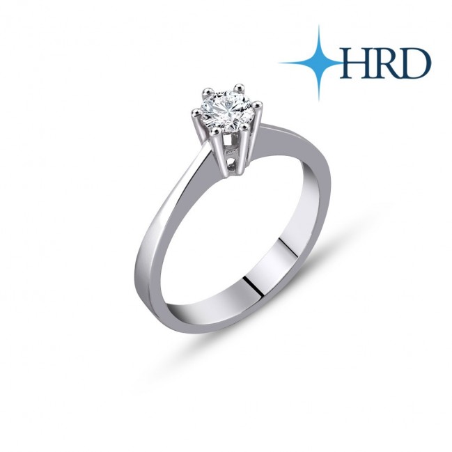 0.35 Karat F SI1 HRD Sertifikalı Pırlanta Tektaş