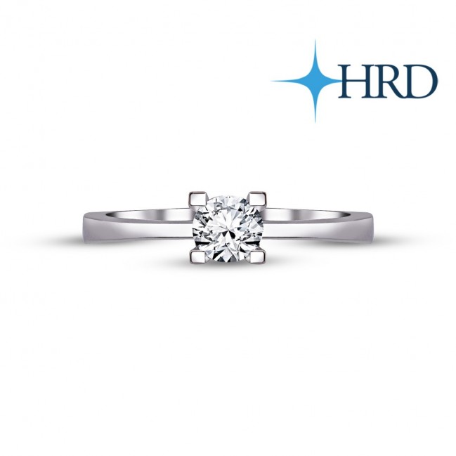 0.35 Karat F VS1 HRD Sertifikalı Pırlanta Tektaş