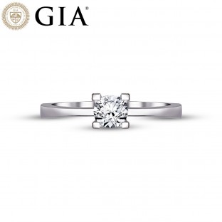 0.35 Karat F SI1 GIA Sertifikalı Pırlanta Tektaş