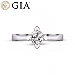 0.35 Karat F VS1 GIA Sertifikalı Pırlanta Tektaş