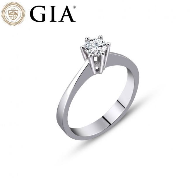 0.35 Karat F VS2 GIA Sertifikalı Pırlanta Tektaş