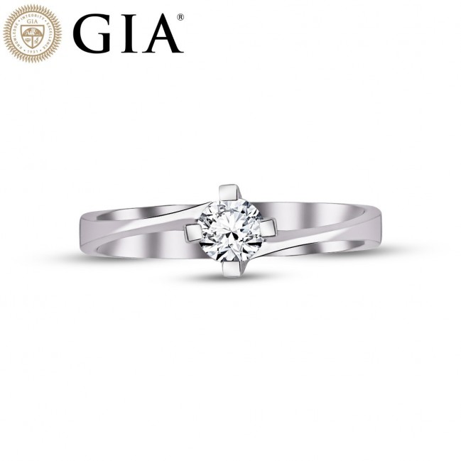 0.24 Karat F VS2 GIA Sertifikalı Pırlanta Tektaş