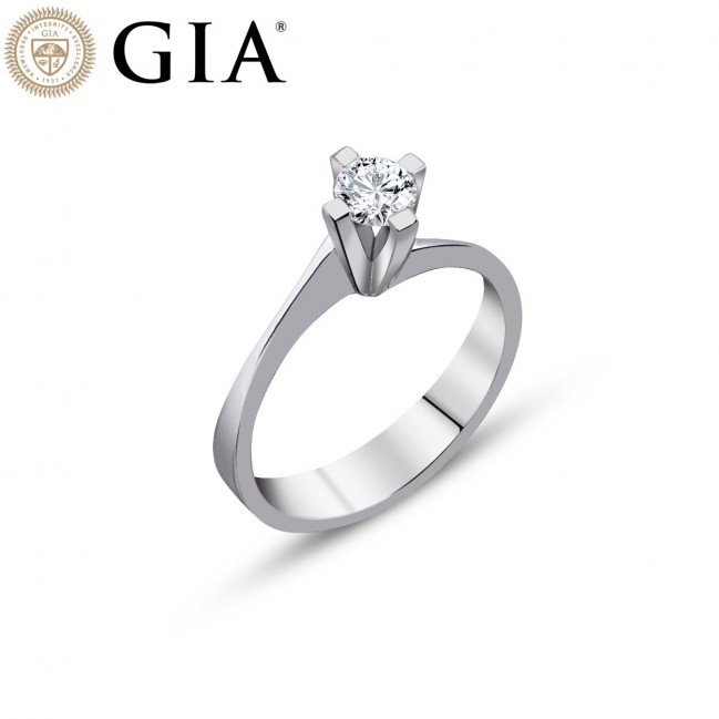 0.24 Karat F VS2 GIA Sertifikalı Pırlanta Tektaş