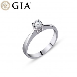 0.42 Karat F SI1 GIA Sertifikalı Pırlanta Tektaş