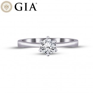 0.55 Karat F VS1 GIA Sertifikalı Pırlanta Tektaş