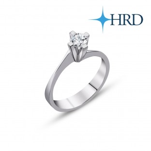 0.34 Karat F VS2 HRD Sertifikalı Pırlanta Tektaş